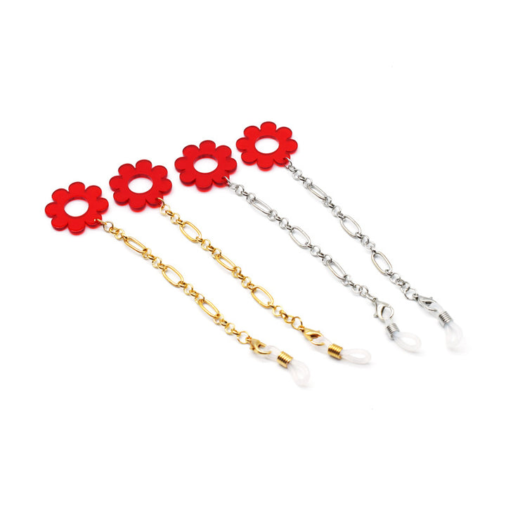 Flower-Patterned Eyewear Retainer Chain Kalsten