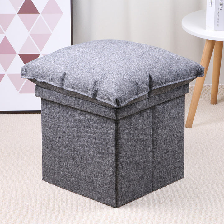 Plush Square Storage Stool Kalsten