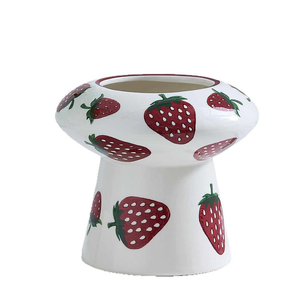 Ceramic vase with strawberry pattern Kalsten