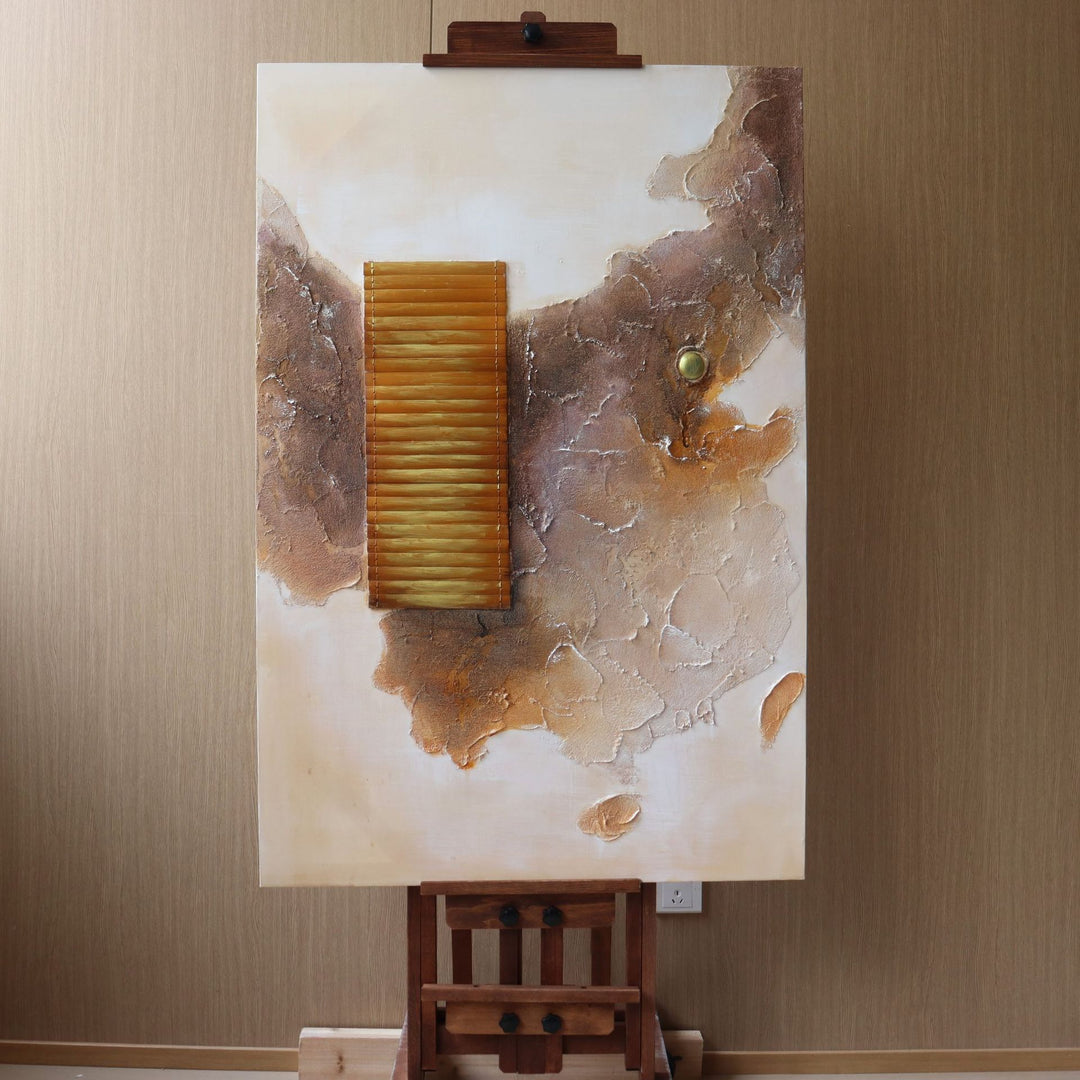 Abstract Mixed Media Wall Art