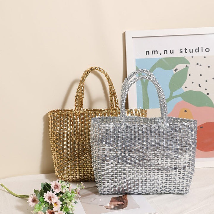Handmade basket bag with innovative weaving technique Kalsten