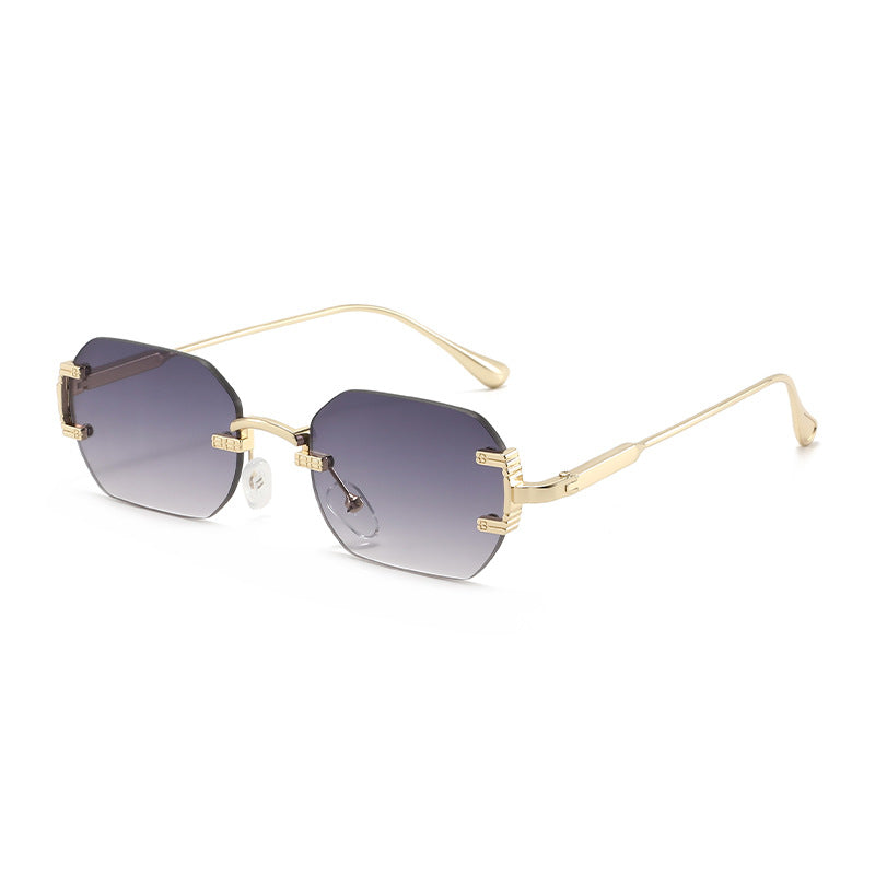 Ladies geometric sunglasses with luxurious metal frame and protective UV filter Kalsten