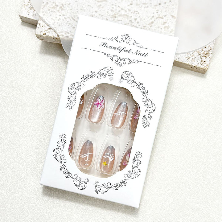 Decorative Press-On Nail Design Kalsten