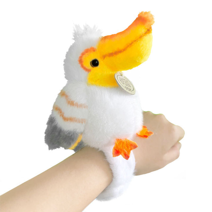 Plush Shoulder-Sitting Toucan Clip-On Companion with Metal Clip and Soft Huggable Body Kalsten