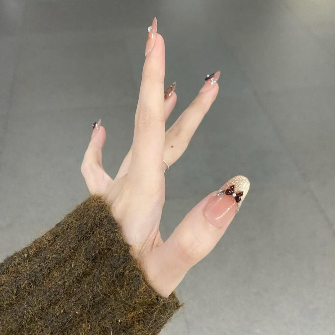 Decorative Press-On Nail Art Set