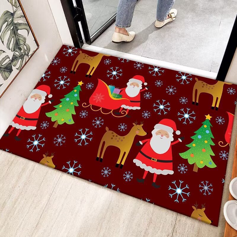 Festive Holiday Welcome Mat