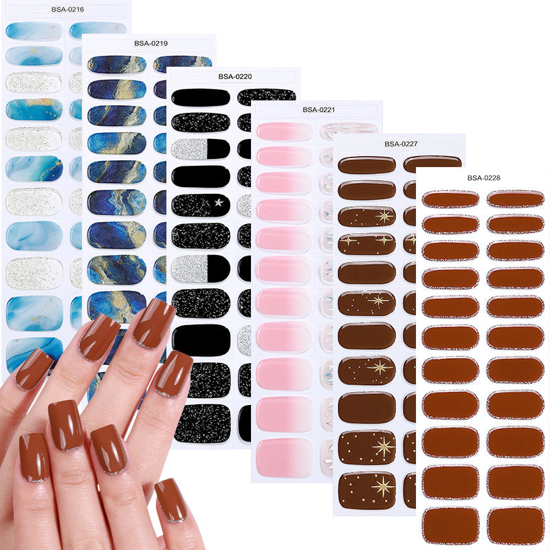 Glittery Nail Wraps