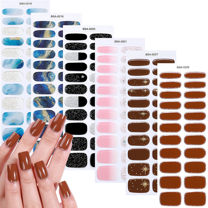 Glittery Nail Wraps