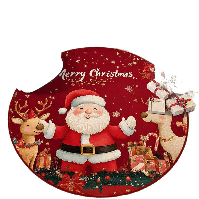 Holiday-Themed Round Area Rug Kalsten