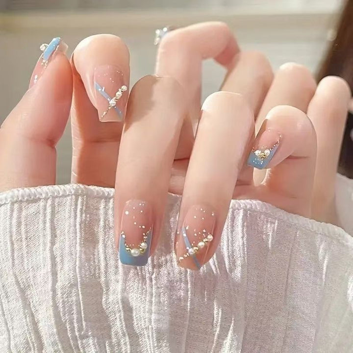 Elegant Decorative Acrylic Press-On Nails Kalsten