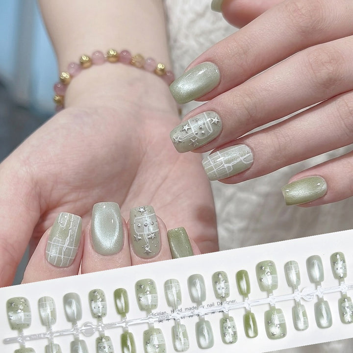 Artistic Press-On Nail Set  1791645965