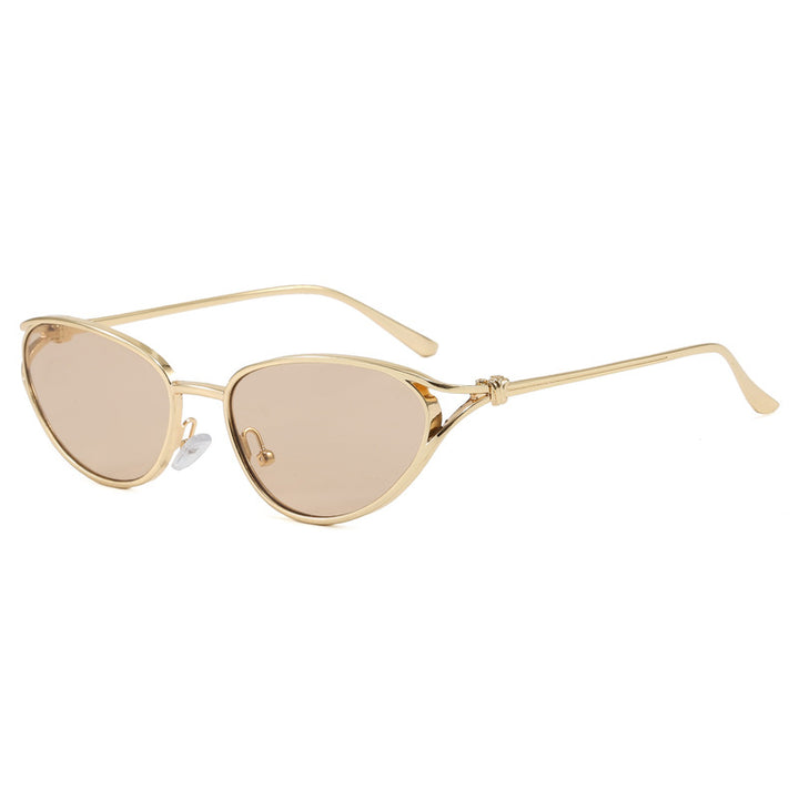 Trendy Cat-Eye Sunglasses with Metallic Frame Kalsten
