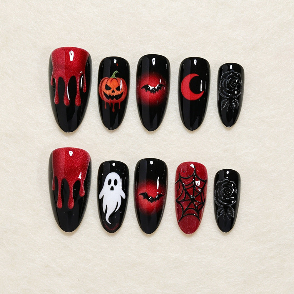 Festive Halloween-Themed Nail Art Set Kalsten