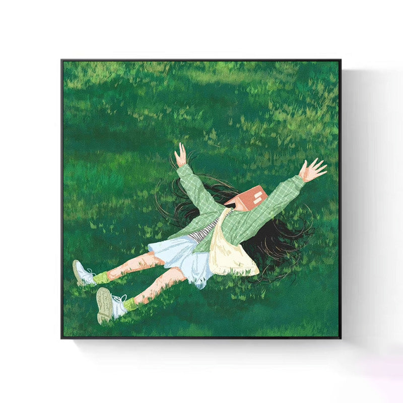 Whimsical Garden Duck Canvas Art