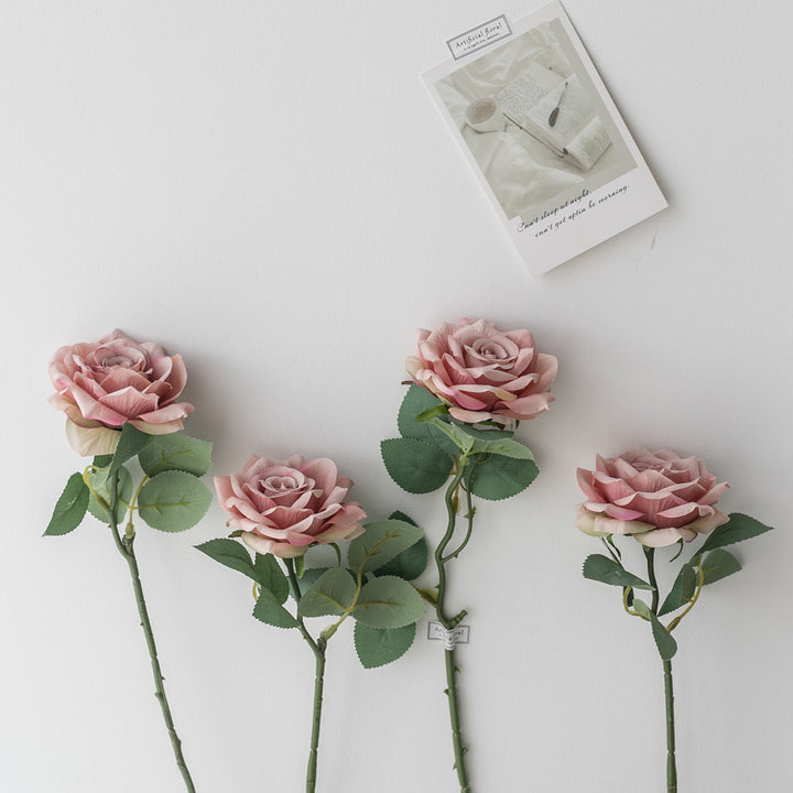 Realistic Silk Rose Stem