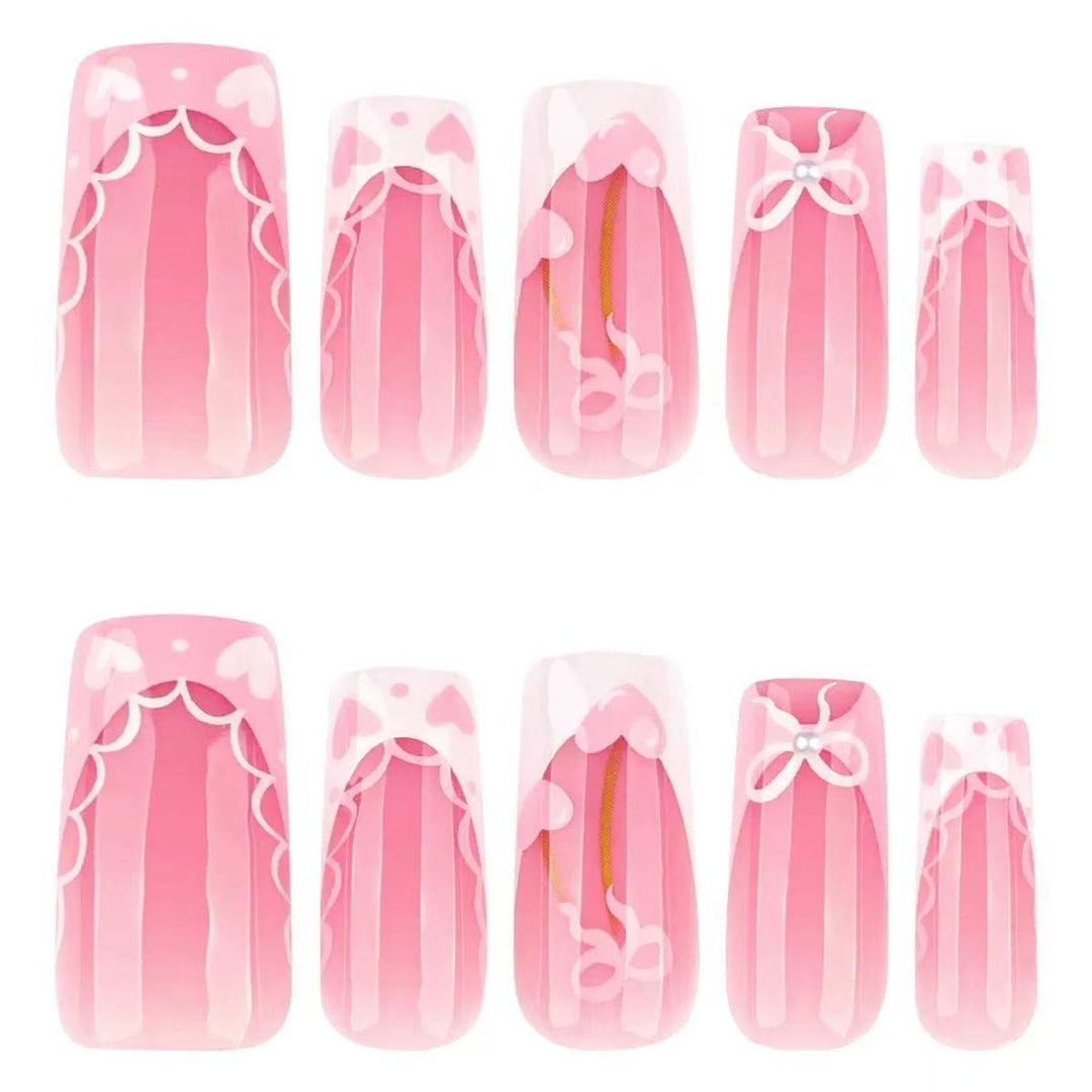 Elegant Press-On Nail Art Set