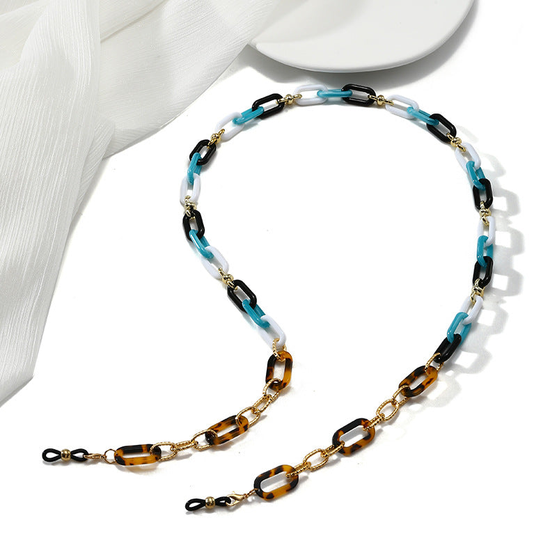 Fashionable Eyewear Chain with Colorful Links Kalsten