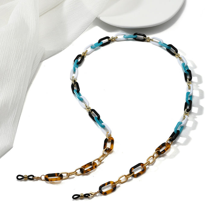 Fashionable Eyewear Chain with Colorful Links Kalsten