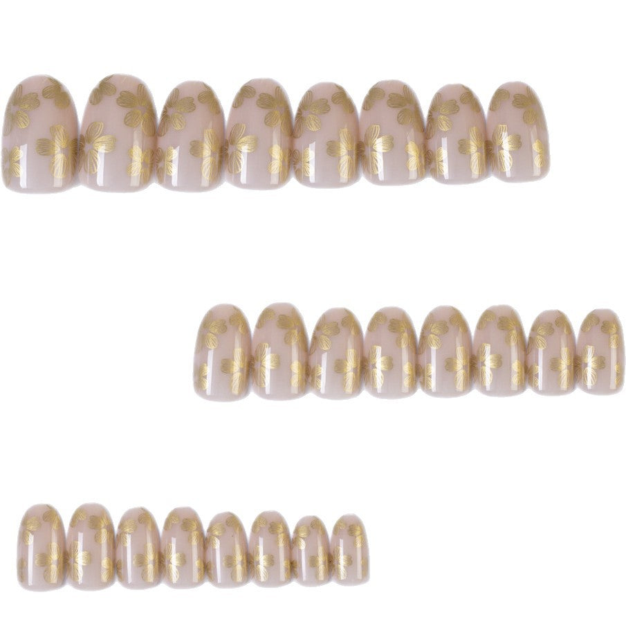 Artificial Nails in Delicate Flower Design Kalsten