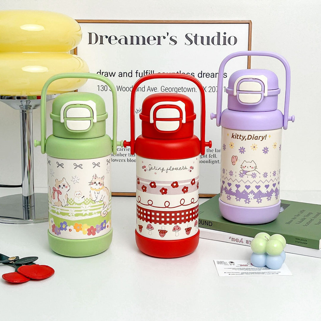 Women's Insulated Water Bottle with Cute Design Kalsten