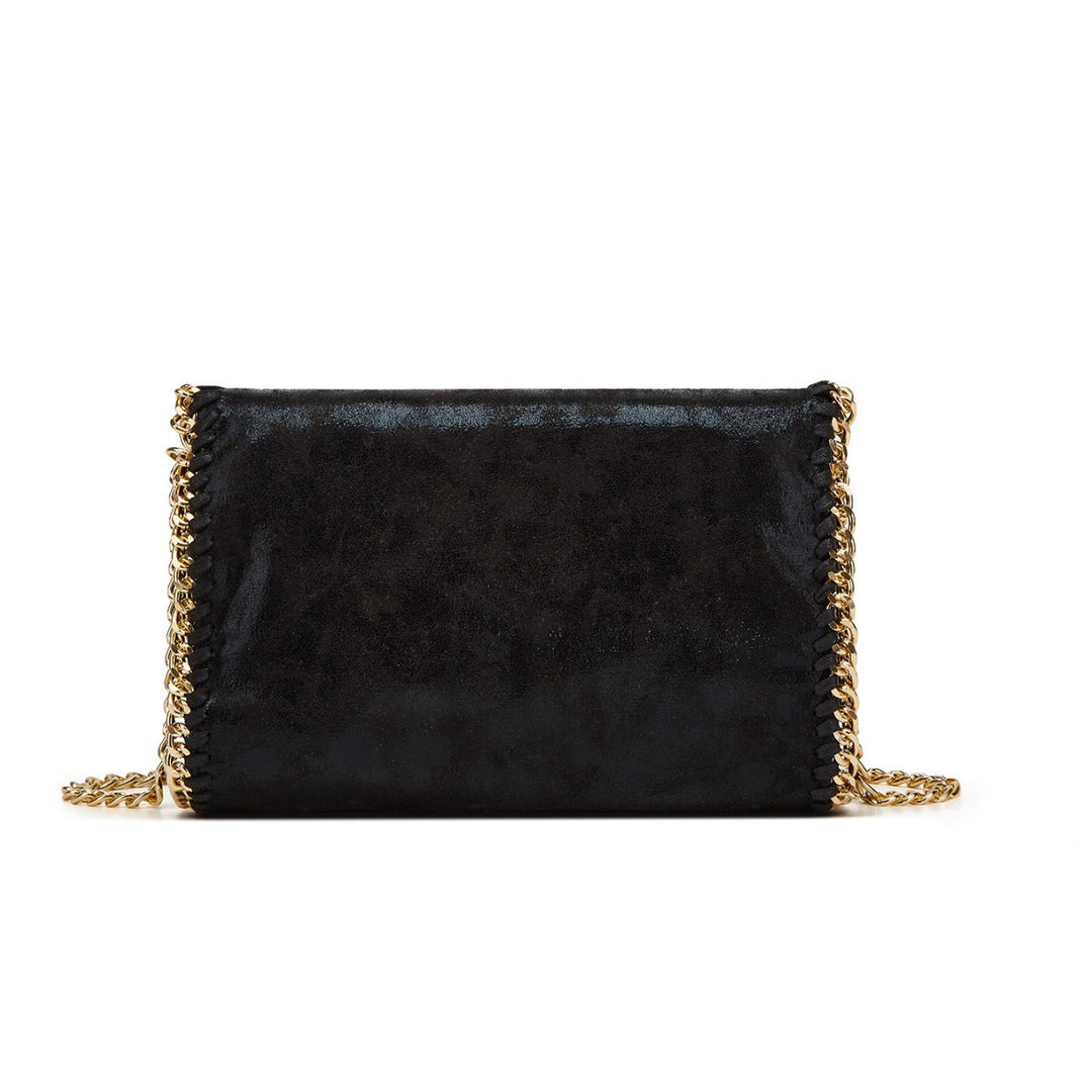 Elegant Chain-Trimmed Clutch Bag
