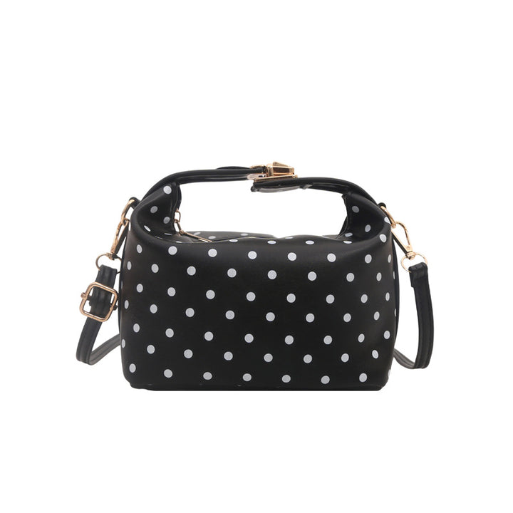 Stylish Polka Dot Crossbody Handbag