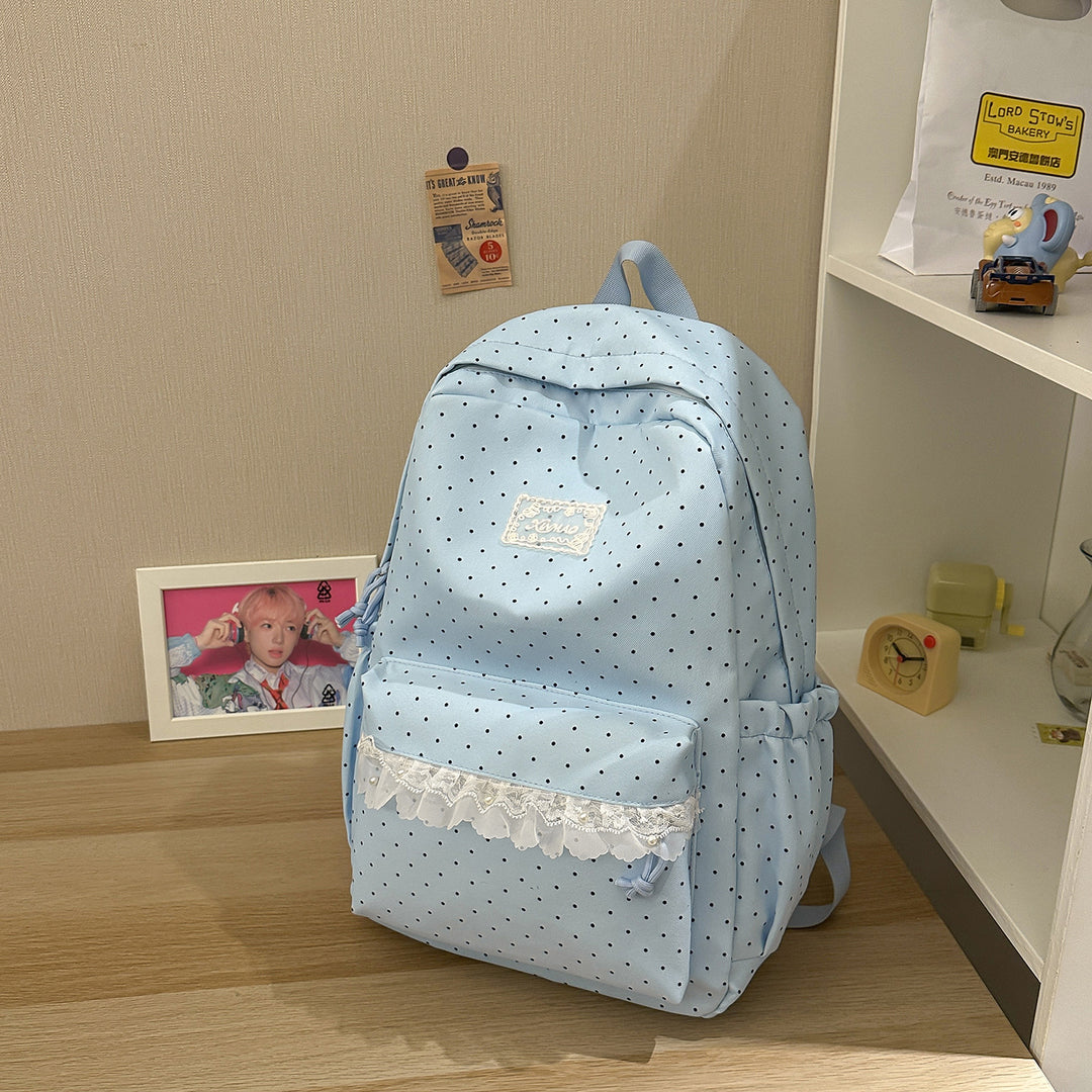Cute Polka Dot Casual Backpack Kalsten