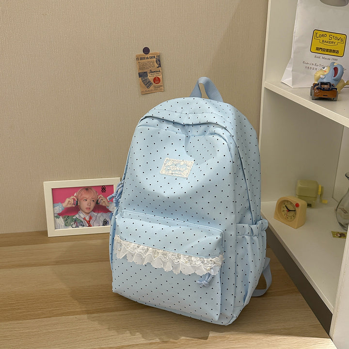 Cute Polka Dot Casual Backpack Kalsten