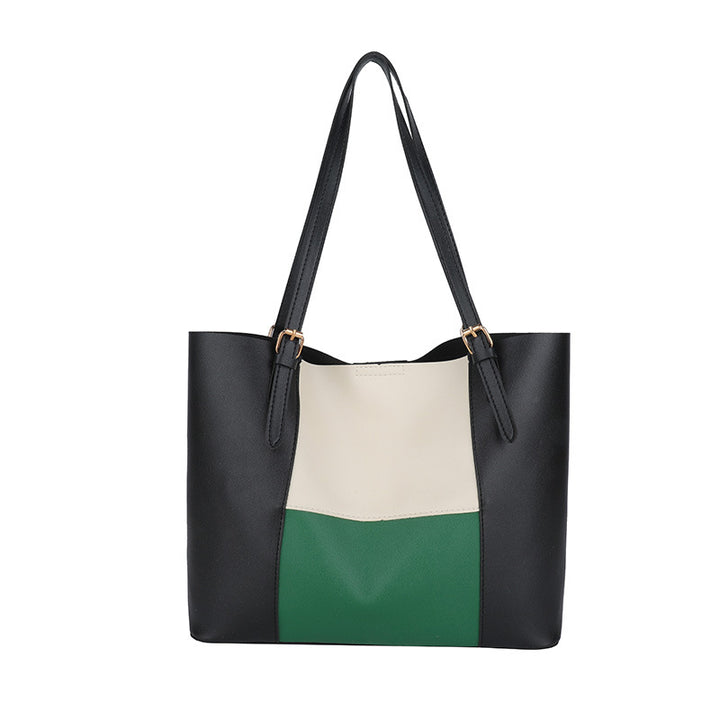 Versatile Color Block Tote Bag Kalsten