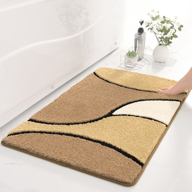 Wave Patterned Bathroom Mat Kalsten