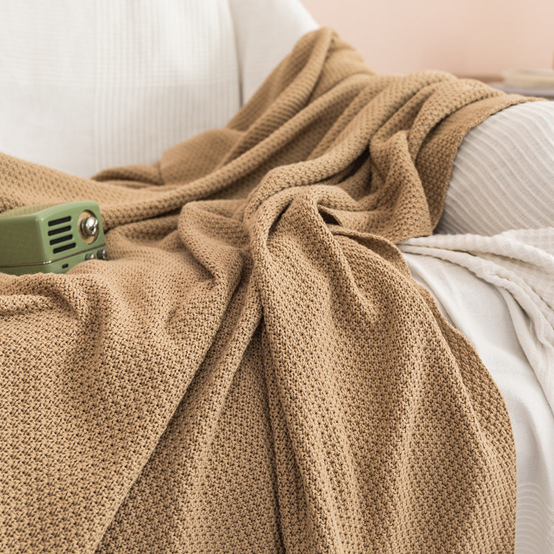 Textured Knit Throw Blanket