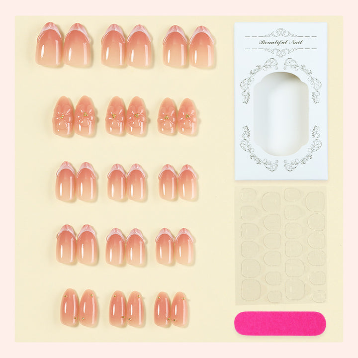 Floral Accent Press-On Nail Kit Kalsten
