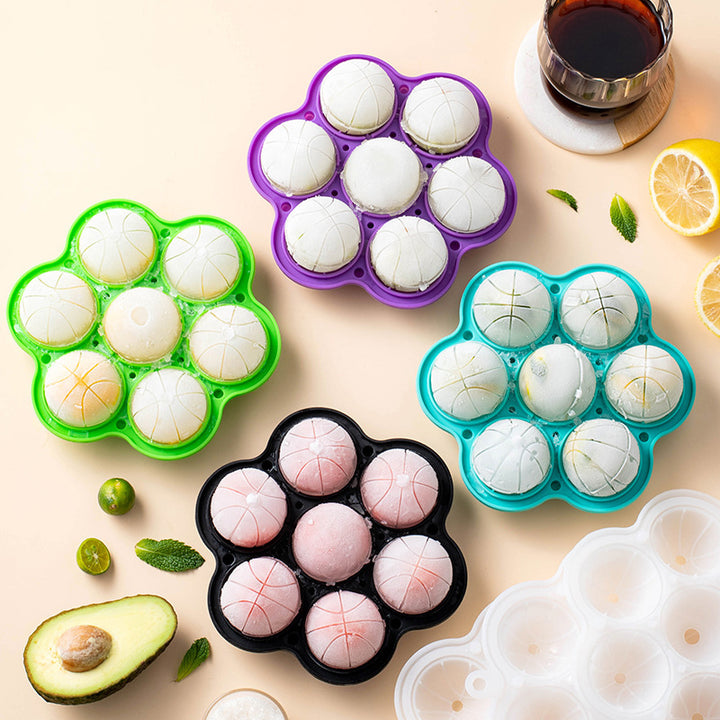 Silicone Ice Cube Tray with Basketball Design Kalsten