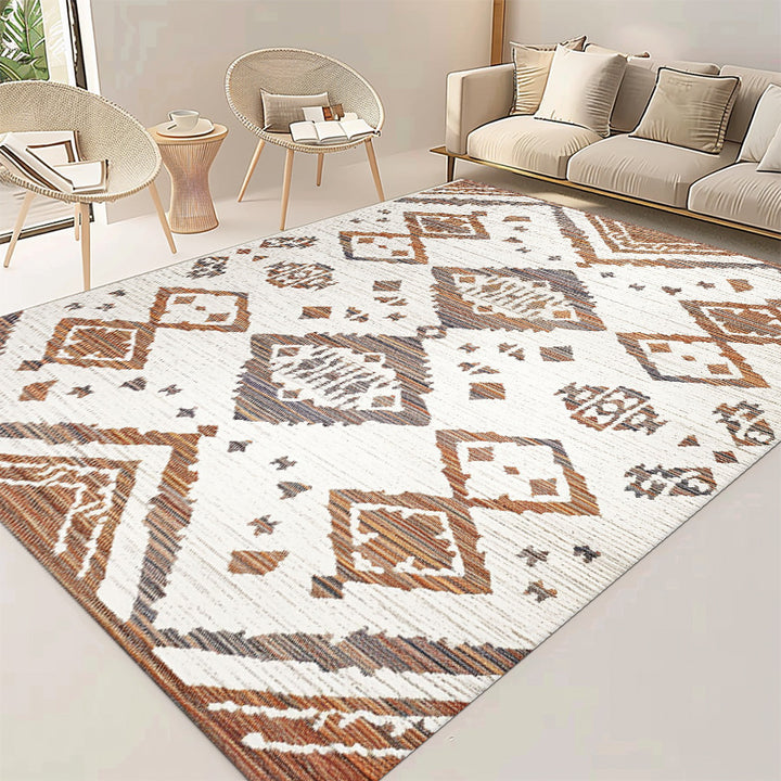 Geometric Pattern Area Rug Kalsten