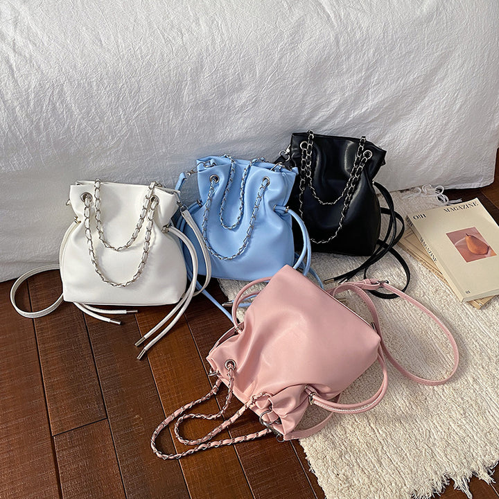 WoChic Slouchy Leather Bucket Bag Kalsten