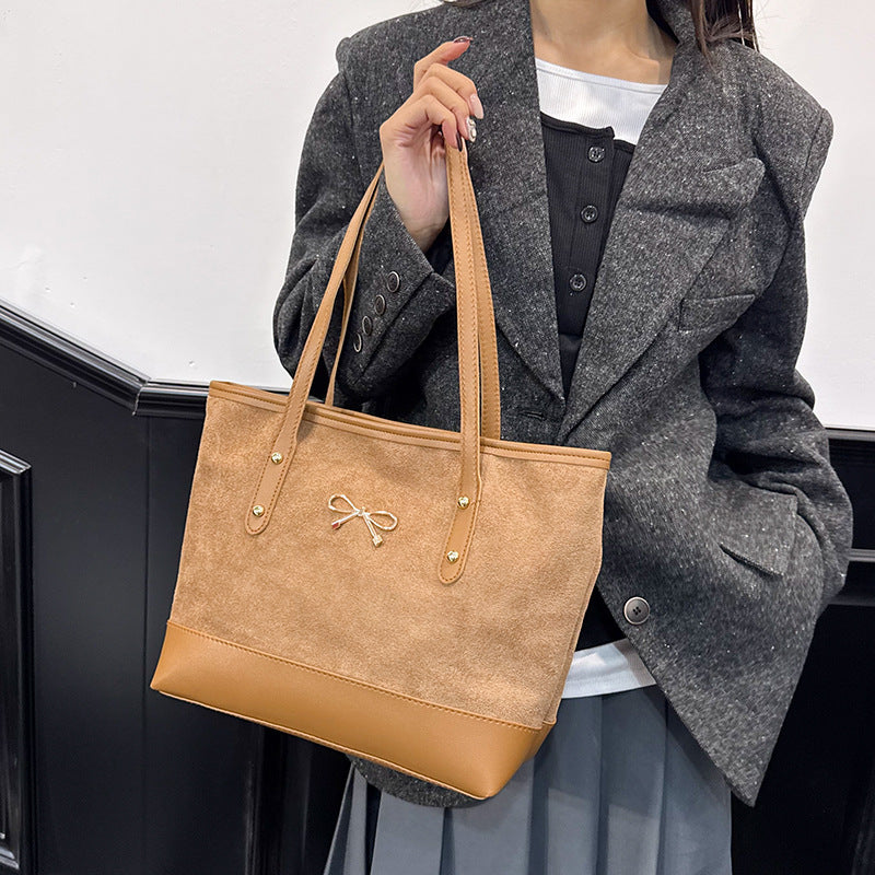 WoStylish Faux Suede Tote Bag Kalsten