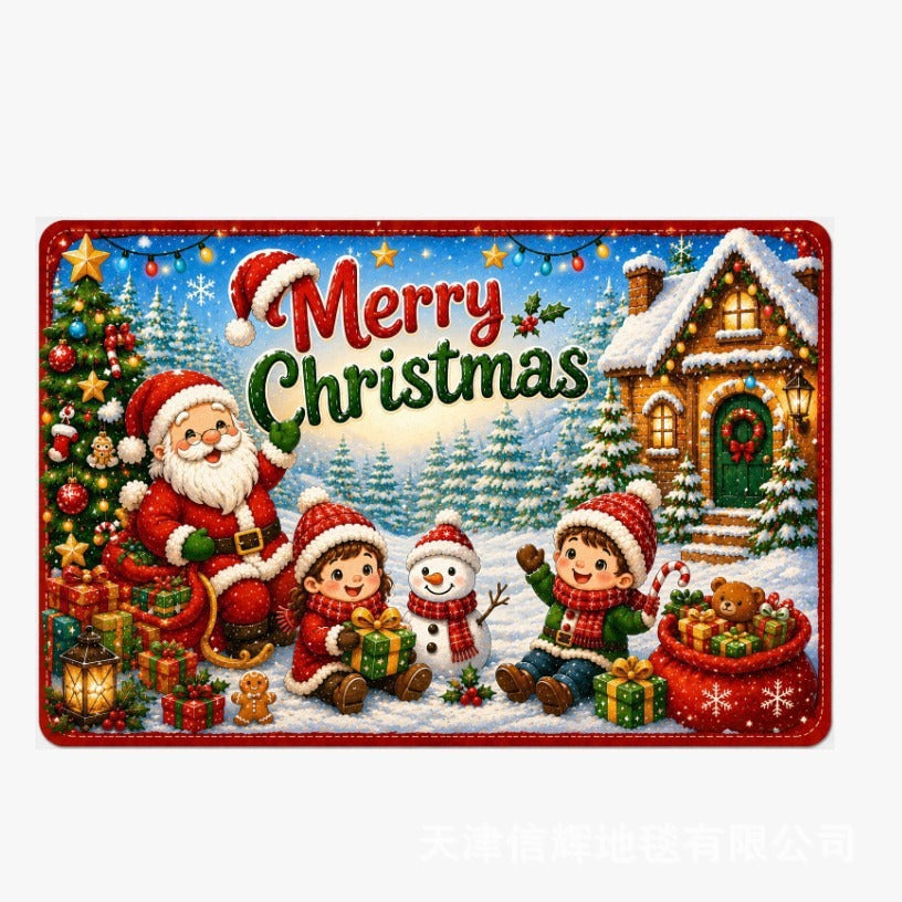 Festive Christmas-Themed Door Mat Kalsten