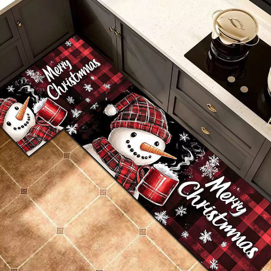 Whimsical Gnome-Themed Kitchen Mat
