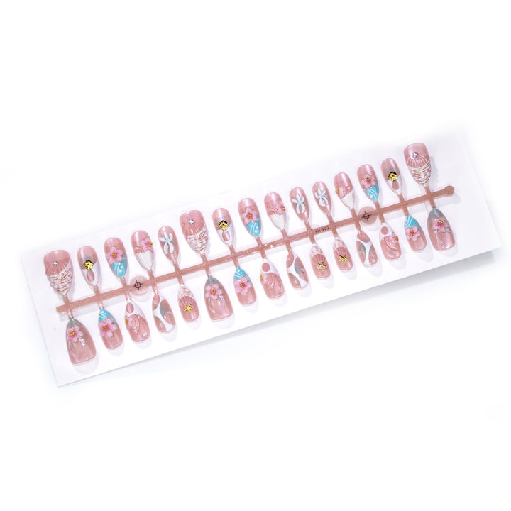 Decorative Coastal-Inspired Press-On Nail Set