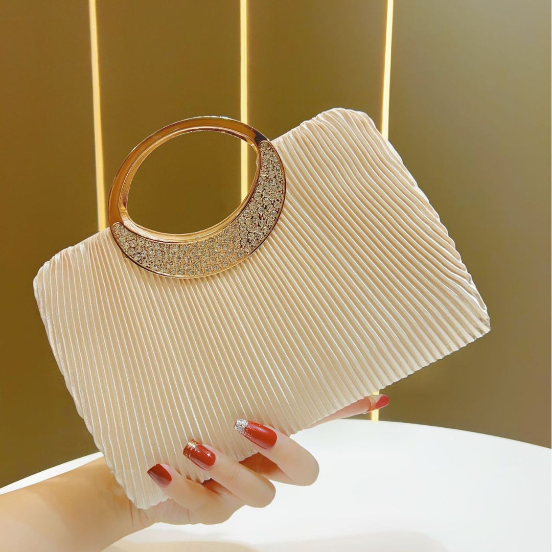 Elegant Pleated Evening Clutch