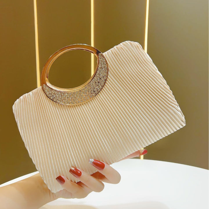 Elegant Pleated Evening Clutch