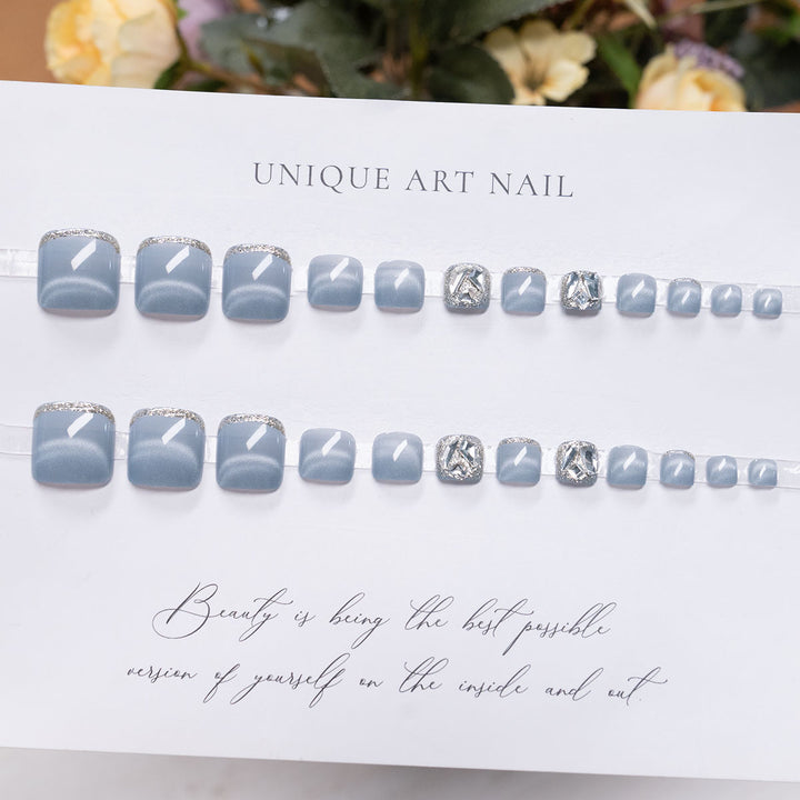 Decorative Rhinestone Pedicure Set