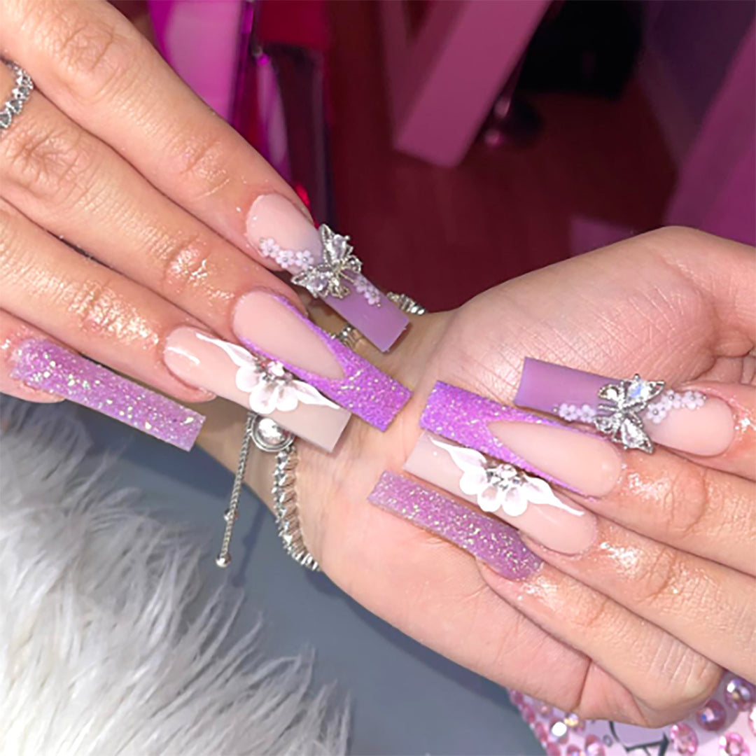 Decorative Long Stiletto Nail Art Set Kalsten