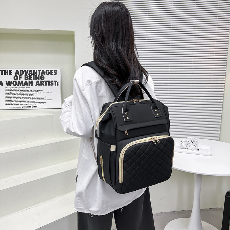 Multi-Functional Quilted Travel Backpack Kalsten