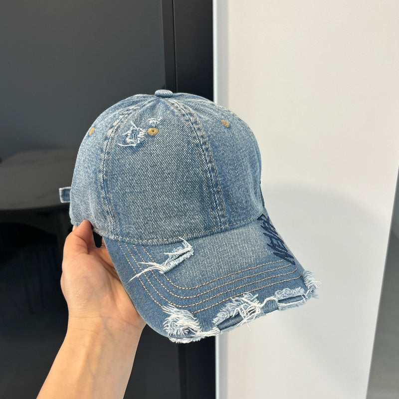Women's Distressed Denim Baseball Cap Kalsten 1784083869