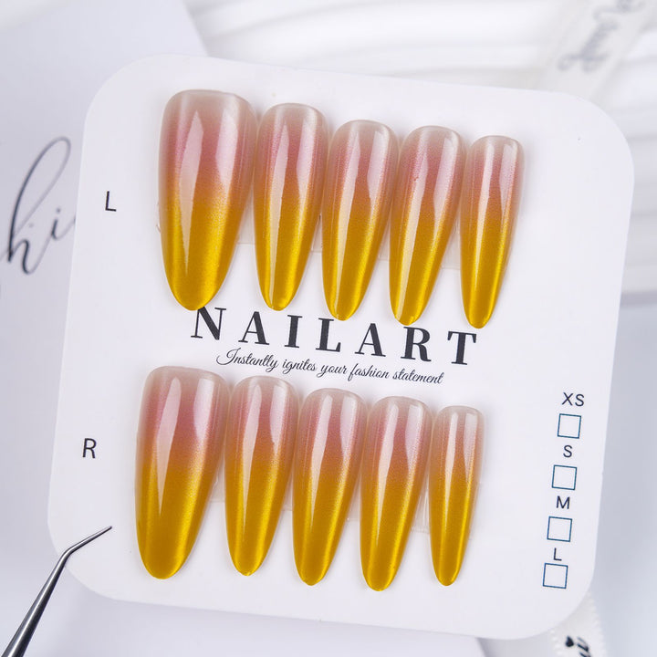 Press-On Nail Art Set with Elegant Leopard Design Kalsten