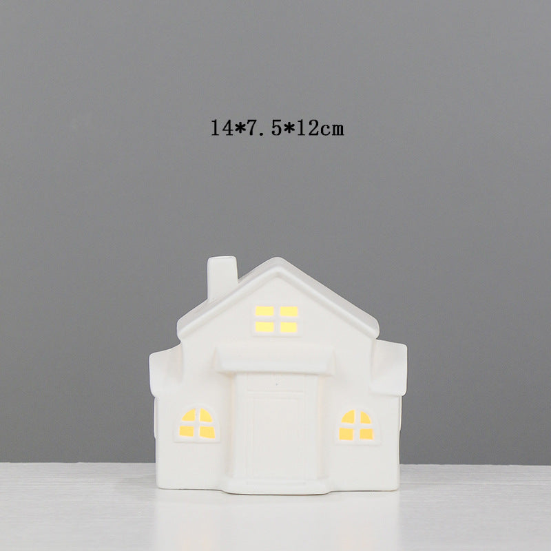 Decorative Ceramic House Candle Holder Kalsten