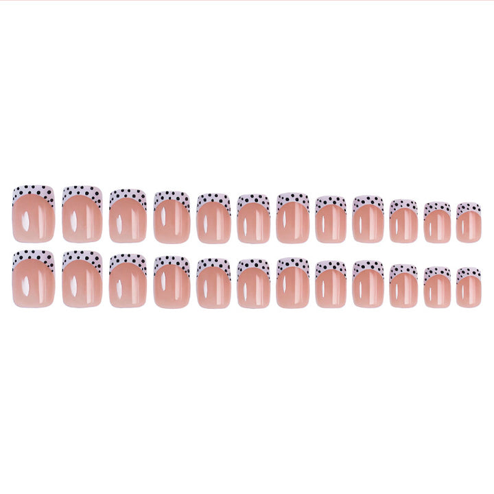 Artificial nail set with elegant dots and high-gloss accents Kalsten