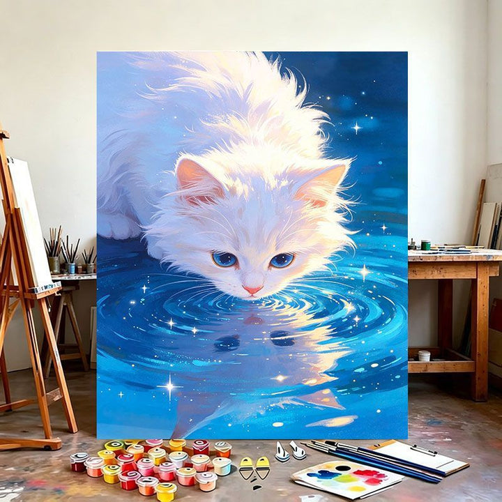 Mystical Cat-Themed Canvas Artwork Kalsten
