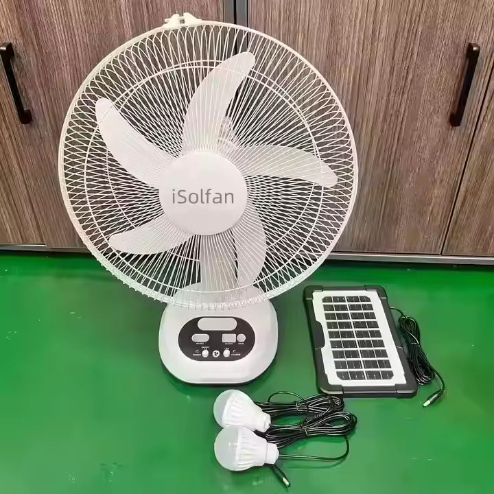 Unisex Solar Powered Stand Fan with Intelligent Control System Kalsten